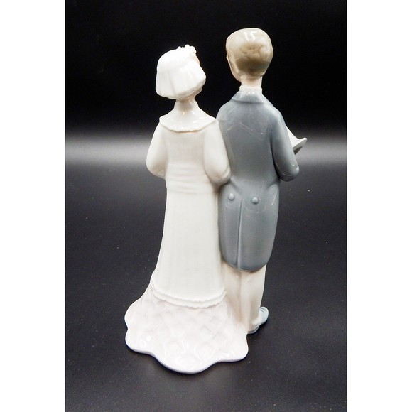Lladro Spain Wedding Couple Bride & Groom #4808 Cake Topper Figurine - Picture 3 of 11